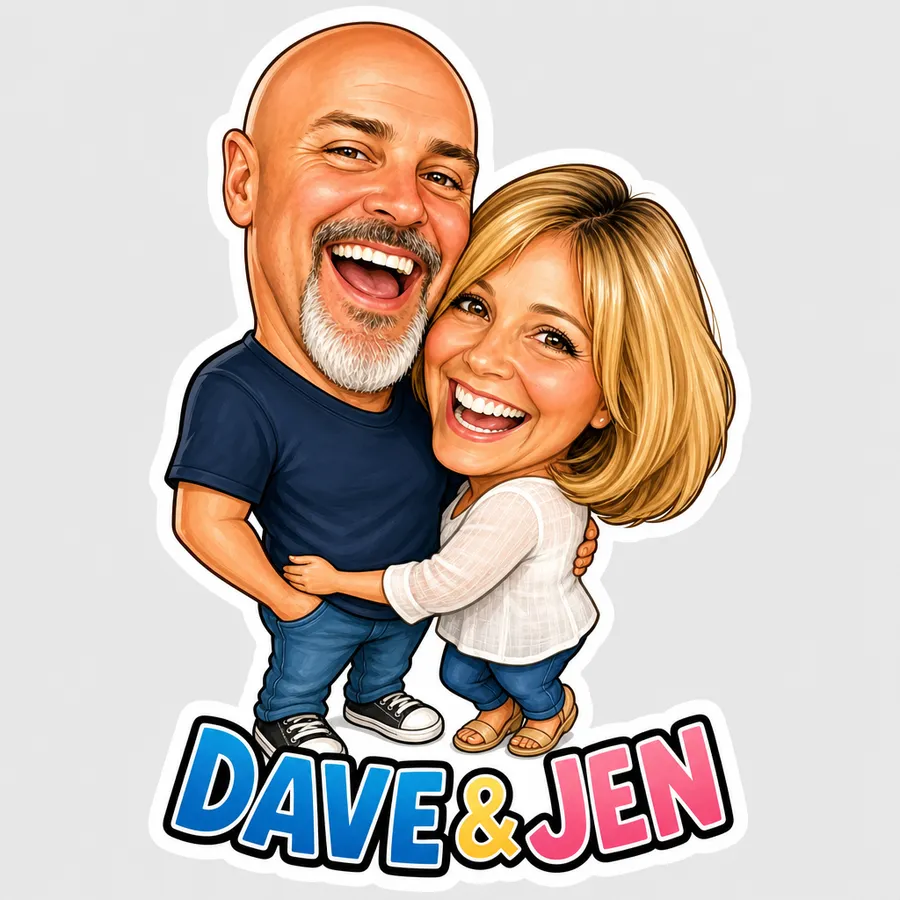 Caricature Sticker sample