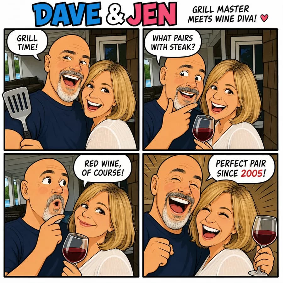 Comic Strip Story style