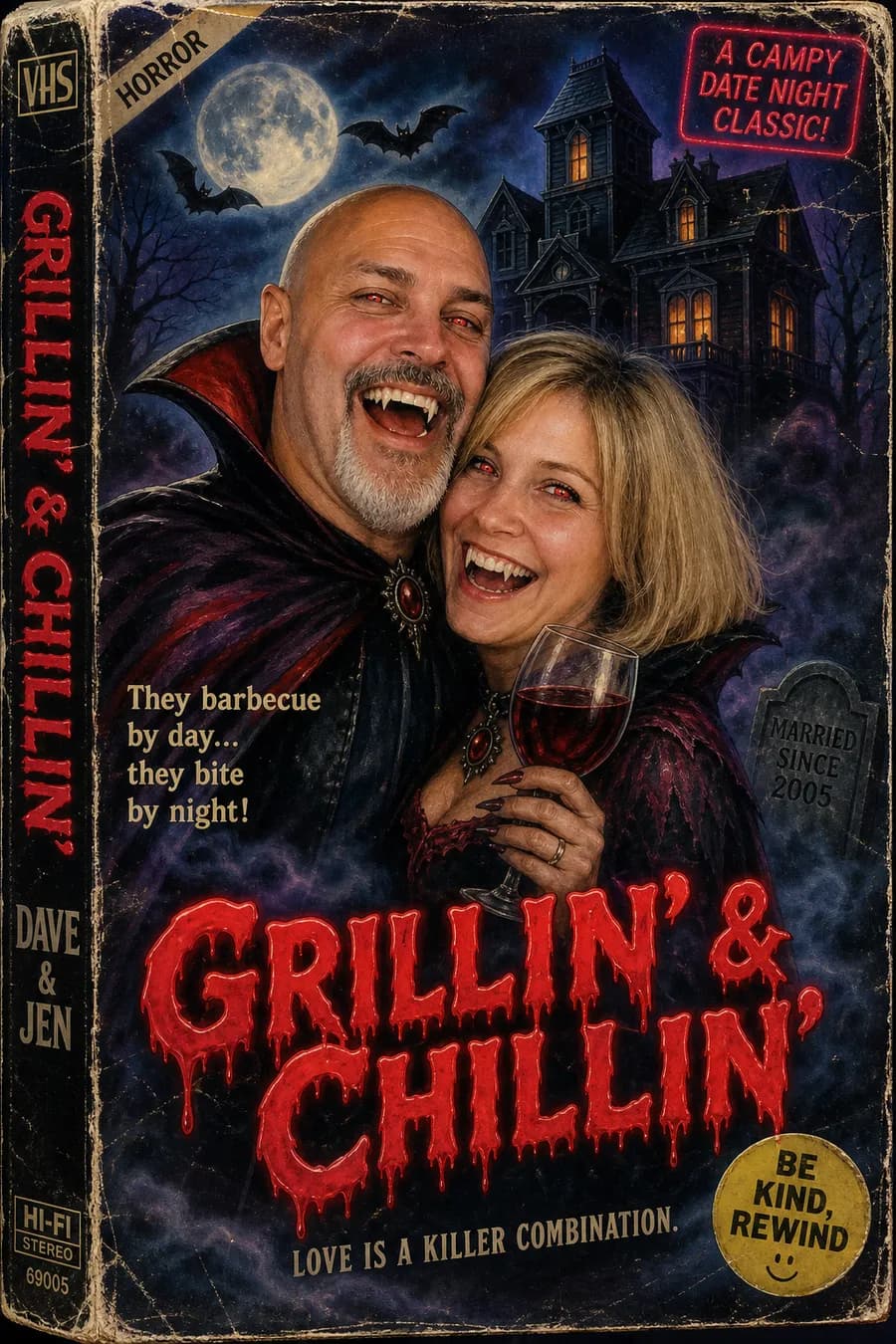 Midnight Horror VHS style