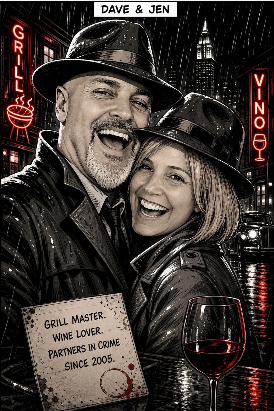 Graphic Novel Noir style