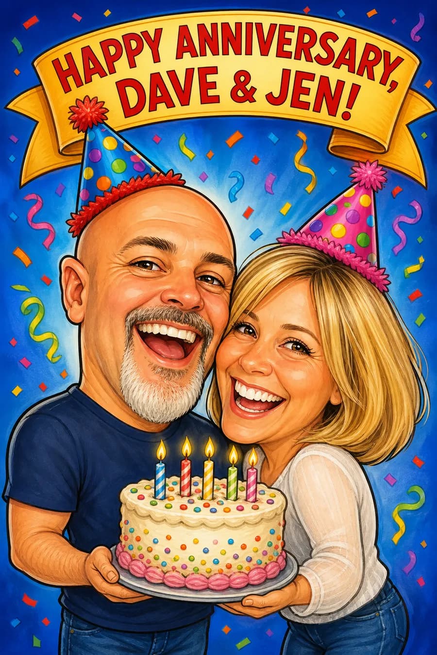 Celebration Caricature style