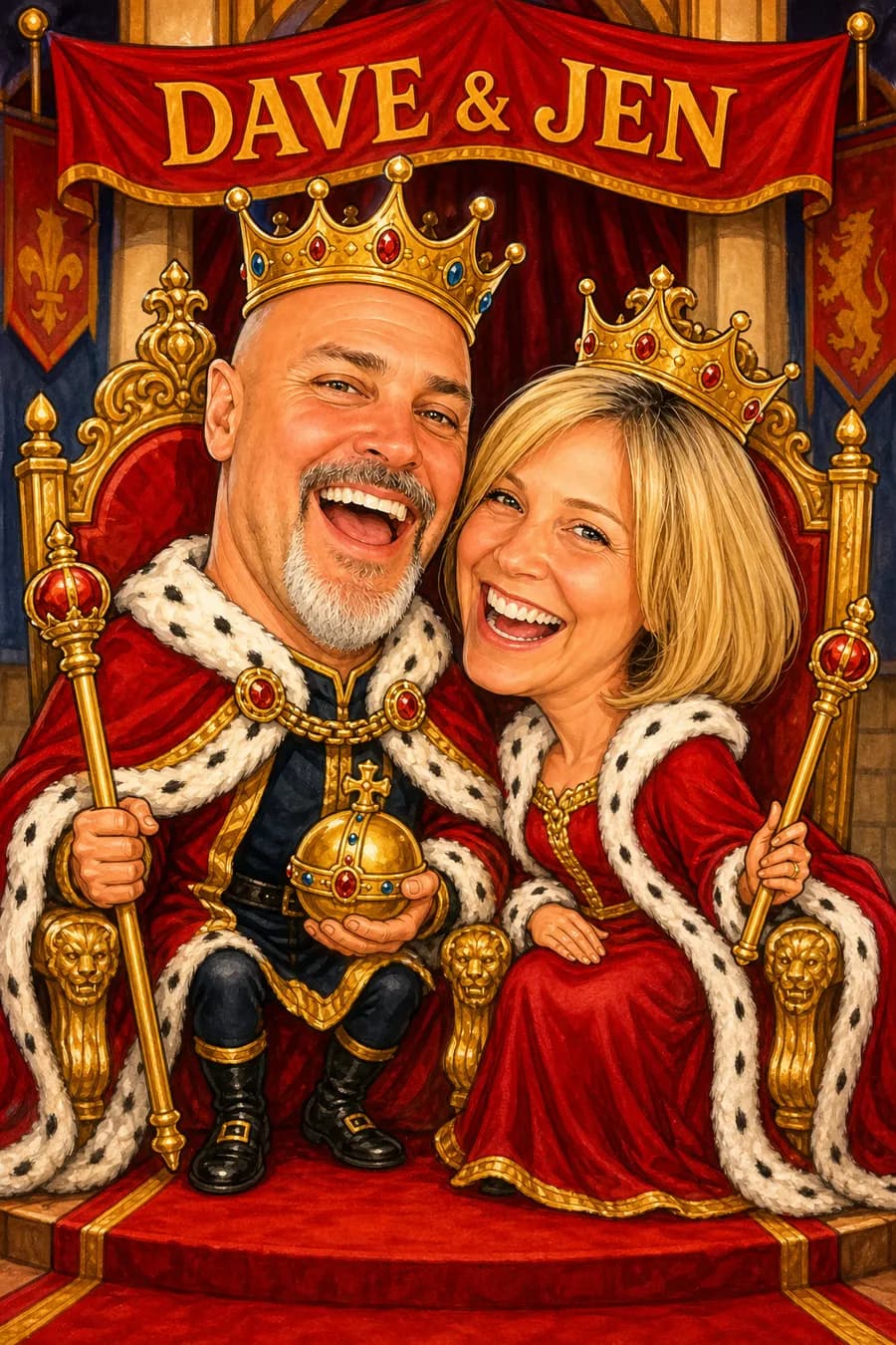 King & Queen style