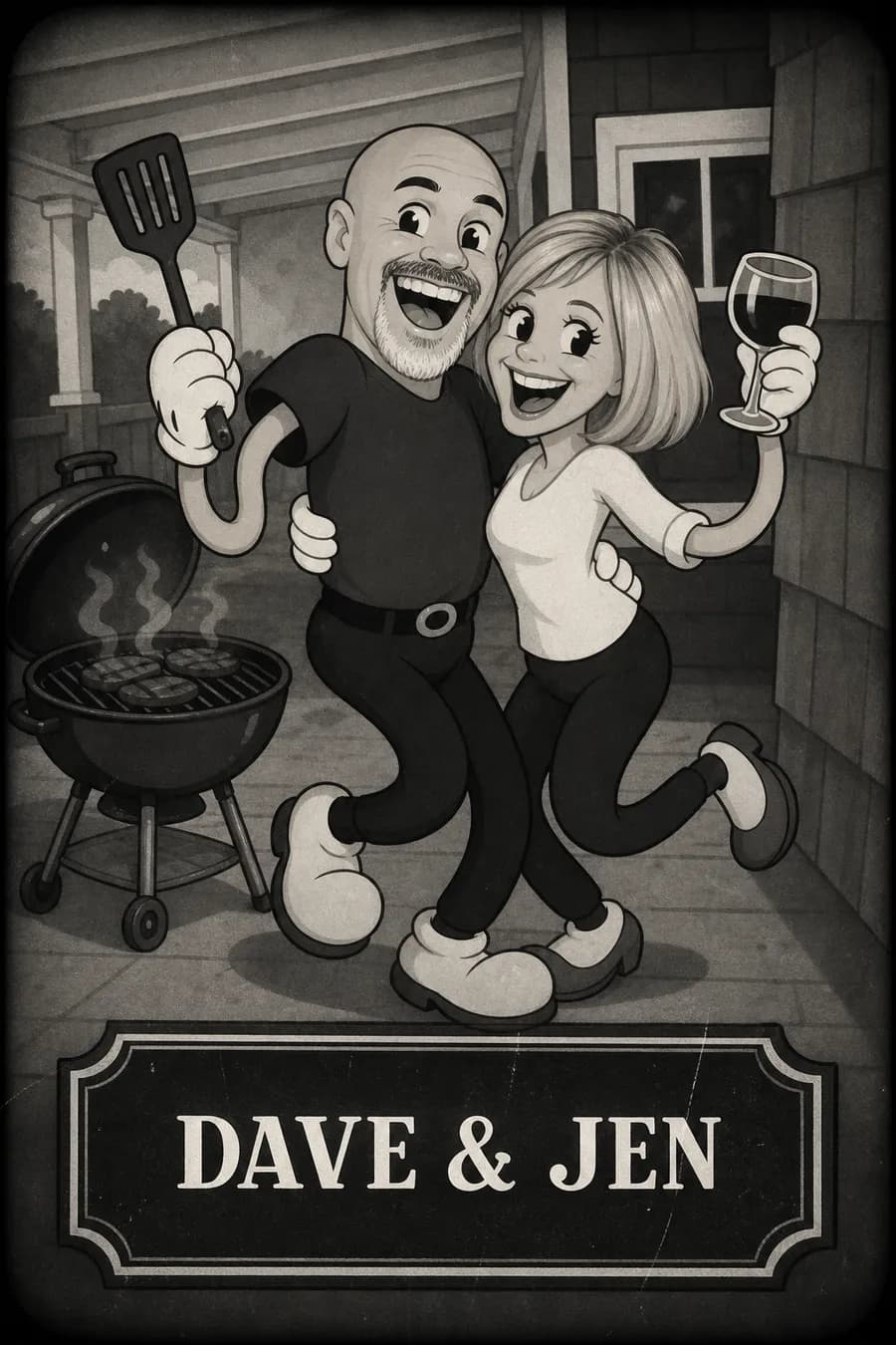 Rubber-Hose Retro Toon style