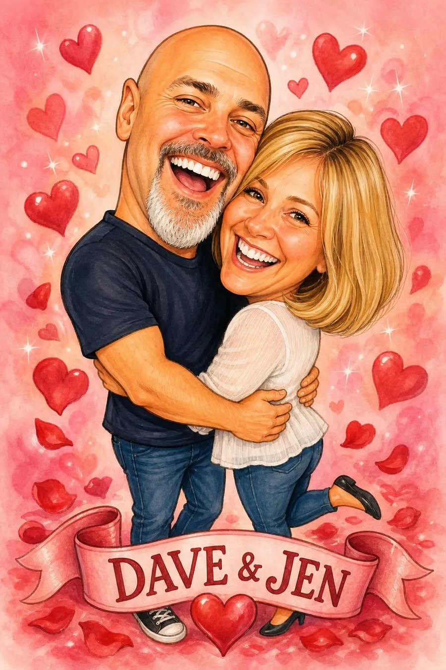 Love Caricature style