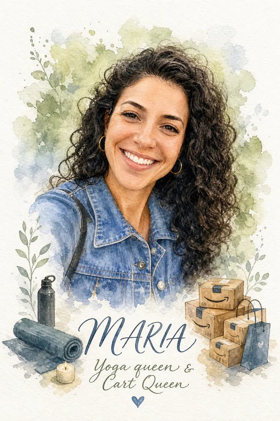 Watercolor Keepsake style